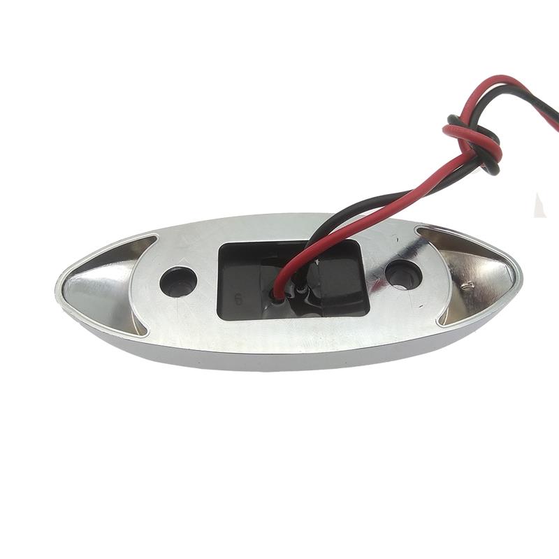   2.5 Inch Oval Clear Led Marker Lights (3)